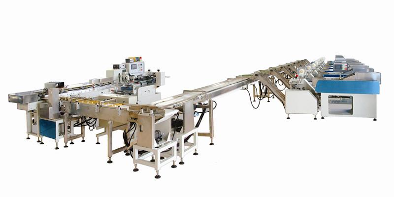 Eight weighers noodle bandling and packing machine